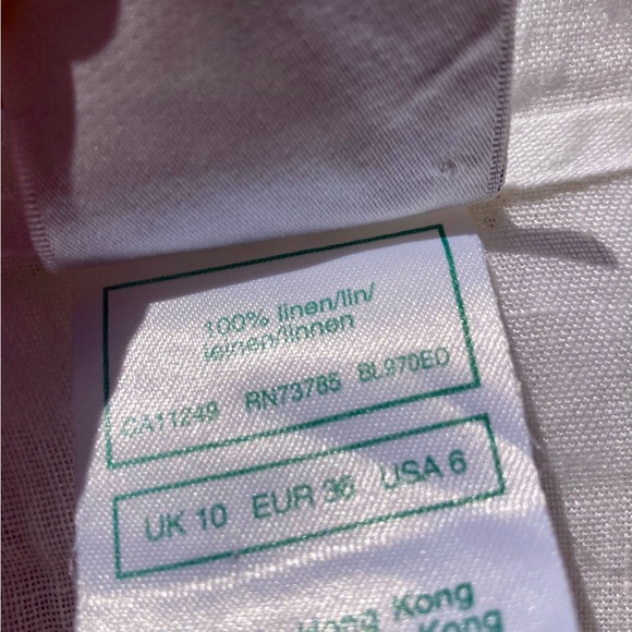 Laura Ashley vintage white cotton and lace short blouse UK10 - Picture 13 of 16